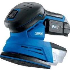 Draper D20 20V Tri-Base Detail Sander With 1x 2Ah Battery And Charger