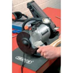Draper Bench Grinder With Sanding Belt And Worklight - 150mm - 370W -Build4less Shop 05096 GD650Aiu2