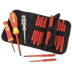 Draper Ergo-Plus Fully Insulated Interchangeable Blade Screwdriver Set - (18 Piece)