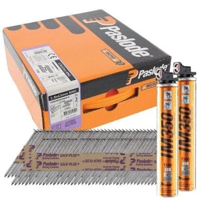 Paslode IM360CI Galvanised Plus RG Nail Fuel Pack (Pack Of 3750 + 3 Fuel Cells) 2 Paslode IM360CI Galvanised Plus RG Nail Fuel Pack (Pack Of 3750 + 3 Fuel Cells) - Image 2