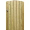 Convex Featherboard Gate (Right Hand Hanging) Complete With Fittings