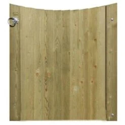 Concave Featherboard Gate (Right Hand Hanging) Complete With Fittings