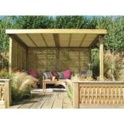 Retreat Garden Shelter With Venetian Panel Roof Covering