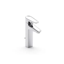 Roca Esmai Chrome Extended Basin Mixer Tap With Pop-Up Waste