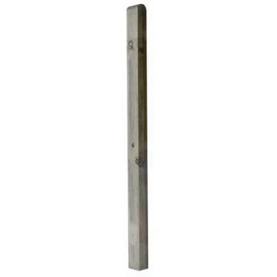 Round Top Palisade Gate Post - 100mm X 75mm 1 Round Top Palisade Gate Post - 100mm X 75mm