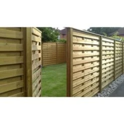 Level Top Hit And Miss Fence Panel Horizontal Boards - All Sizes -Build4less Shop 25145