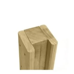 Slotted End Post For Fence