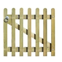 Round Pale Palisade Gate