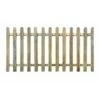 Palisade Level Top Round Pale Fence Panel - All Sizes