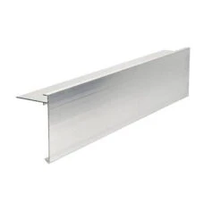 AF5 Aluminium Roof Edge Trim Mill Finish 110mm X 64mm X 3m