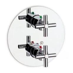 Roca Loft Chrome 1/2" Built-In Thermostatic Bath/Shower Mixer With Diverter