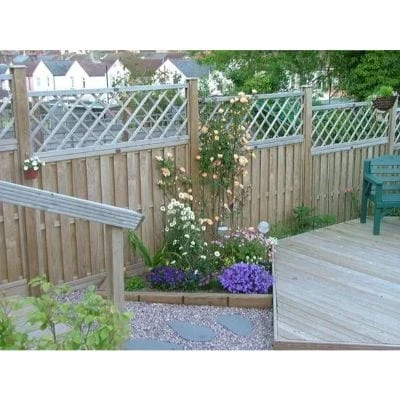 Level Top Hit And Miss Fence Panel Vertical Boards - All Sizes 6 Level Top Hit And Miss Fence Panel Vertical Boards - All Sizes - Image 6