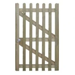 Round Pale Palisade Gate - 1.75m X 1m