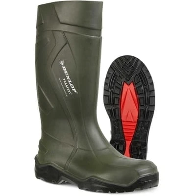 Dunlop Purofort + Safety Wellington Green - All Sizes 1 Dunlop Purofort + Safety Wellington Green - All Sizes