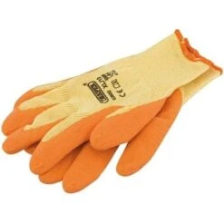 Draper Orange Heavy Duty Latex Coated Work Gloves - Extra Large