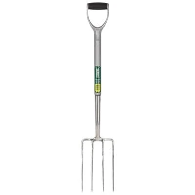 Draper Stainless Steel Garden Fork With Soft Grip - All Sizes 2 Draper Stainless Steel Garden Fork With Soft Grip - All Sizes - Image 2