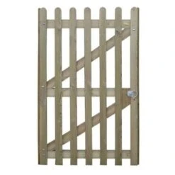 Round Pale Palisade Gate - 1.75m X 1m 5 Round Pale Palisade Gate - 1.75m X 1m -Build4less Shop 9108 1