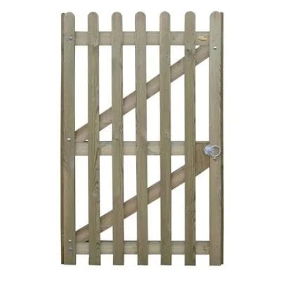 Round Pale Palisade Gate - 1.75m X 1m 3 Round Pale Palisade Gate - 1.75m X 1m - Image 3