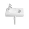 Roca Meridian-N Compact 600mm Wall-Hung Basin 1 Tap Hole