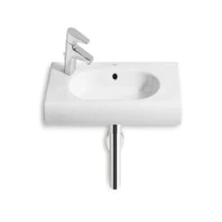 Roca Meridian-N Compact 600mm Wall-Hung Basin 1 Tap Hole
