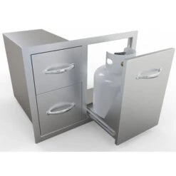 Sunstone Double Drawer & Tank Or Trash Tray Combo -Build4less Shop A LPCDD30 L2