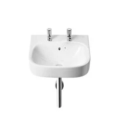 Roca Debba 550mm Basin - 2 Tap Holes