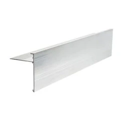 AA3 Aluminium Roof Edge Trim Mill Finish 100mm X 75mm X 3m
