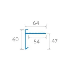 AF3/ AF3L Aluminium Roof Edge Trim Mill Finish - Full Range -Build4less Shop AF3Lcopy