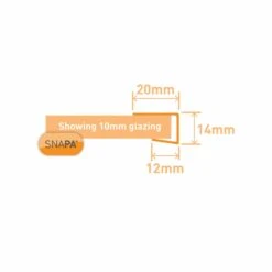 Snapa Clear Polycarbonate C Section - All Sizes -Build4less Shop AG210 01T