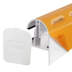 Snapa White Gable Bar With Endcap (10, 16, 25, 32, & 35mm) - All Sizes