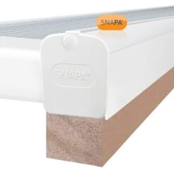 Snapa White Gable Bar With Endcap (10, 16, 25, 32, & 35mm) - All Sizes -Build4less Shop AG320W 02I