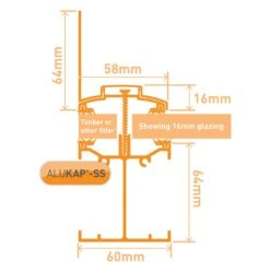 Alukap-SS Low Profile Wall Bar - Full Range -Build4less Shop AKSS310B 01T