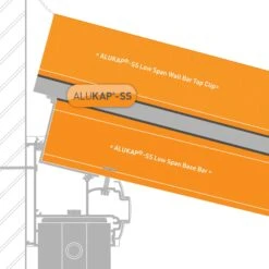 Alukap-SS Low Profile Wall Bar - Full Range -Build4less Shop AKSS310B 02T