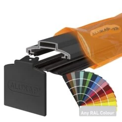 Alukap-XR 60mm Aluminium Bar With 45mm Rafter Gasket And End Cap - Full Range -Build4less Shop AKX328P 01C