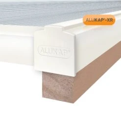 Alukap-XR 60mm Aluminium Gable Bar With 45mm Rafter Gasket And End Cap - All Lengths -Build4less Shop AKX460W 02I