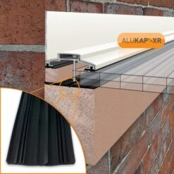 Alukap-XR 60mm Wall Bar 3.0m With Rafter Gasket And End Cap - All Colours -Build4less Shop AKX576W 01I