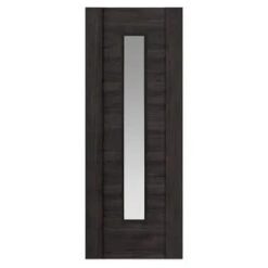 Alabama Cinza Wood Effect Laminate Glazed Internal Door - All Sizes