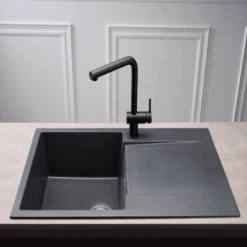Amsterdam 10 1 Bowl Granite Composite Kitchen Sink - All Colours -Build4less Shop Amsterdam101BowlGraniteCompositeKitchenSink AllColours