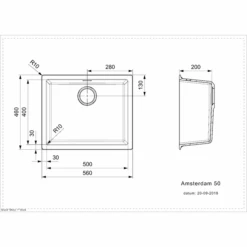 Amsterdam 50 1 Bowl Granite Composite Kitchen Sink - All Colours 9 Amsterdam 50 1 Bowl Granite Composite Kitchen Sink - All Colours -Build4less Shop Amsterdam50