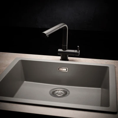 Amsterdam 50 1 Bowl Granite Composite Kitchen Sink - All Colours 4 Amsterdam 50 1 Bowl Granite Composite Kitchen Sink - All Colours - Image 4
