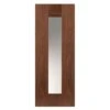 Axis Walnut Pre Finished Glazed Internal Door - All Sizes