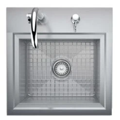 Sunstone Premium Water Sink With Faucet / Soap Dispenser / Grid Base -Build4less Shop B PS21 2