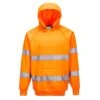 Portwest Hi-Vis Hooded Sweatshirt - All Sizes