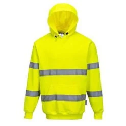 Portwest Hi-Vis Hooded Sweatshirt - All Sizes -Build4less Shop B304YER
