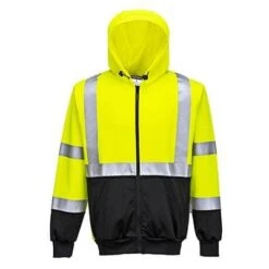 Portwest Hi-Vis Two-Tone Zipped Hoodie - All Sizes 6 Portwest Hi-Vis Two-Tone Zipped Hoodie - All Sizes -Build4less Shop B315YBR