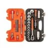 Bahco Socket Set Metric 3/8in Drive + 1/4in Accessories - 34 Piece Set
