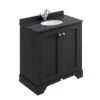 Matt Black Basin Cabinet - All Sizes