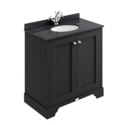 Matt Black Basin Cabinet - All Sizes