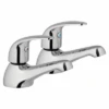 Aqua Compact Chrome Bath Taps