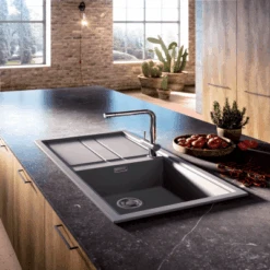 Best 480 Elleci 1 Bowl Granite Kitchen Sink - All Colours -Build4less Shop Best480Elleci1BowlGraniteKitchenSink AllColours